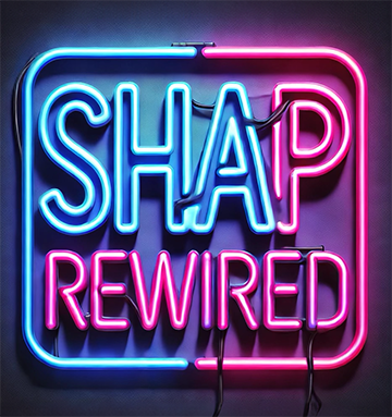 SHAP Rewired Neon Logo